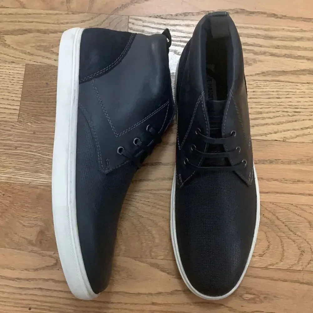 NWOT STEVE LEATHER MADDEN‎ ELON NAVY BLUE SHOES SIZE 13